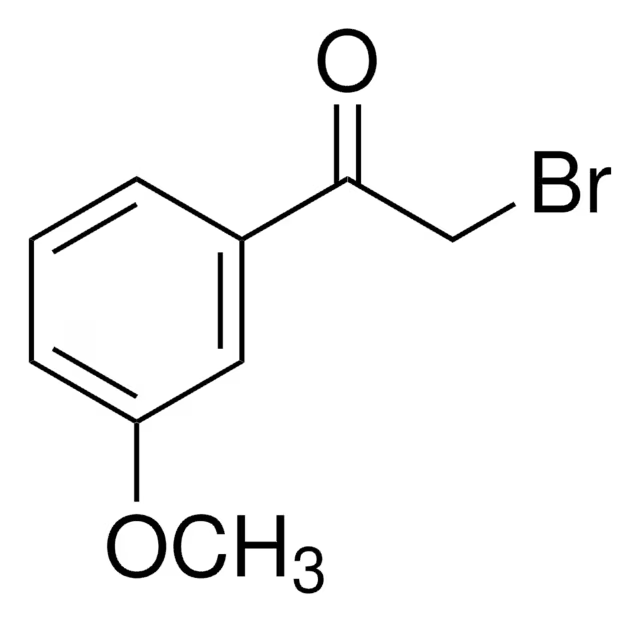 2-Bromo-1-(3-methoxyphenyl)ethanone structure, CAS 5000-65-7