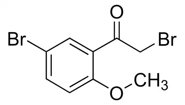 2-Bromo-1-(5-bromo-2-methoxyphenyl)ethanone structure, CAS 67639-58-1