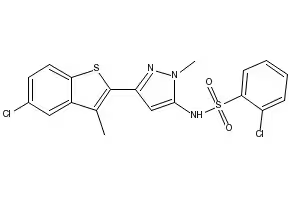 2-Bromo-1-(5-chloro-3-methylbenzo[b]thiophen-2-yl)ethan-1-one structure, CAS 175203-97-1