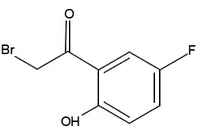 2-Bromo-1-(5-fluoro-2-hydroxyphenyl)ethanone structure, CAS 126581-65-5
