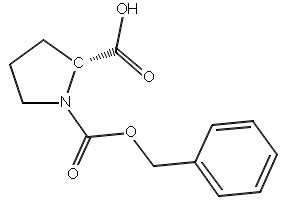 (R)-N-Benzyloxycarbonylproline structure, CAS 6404-31-5