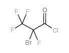 2-Bromo-2,3,3,3-tetrafluoropropanoyl chloride structure, CAS 6066-45-1