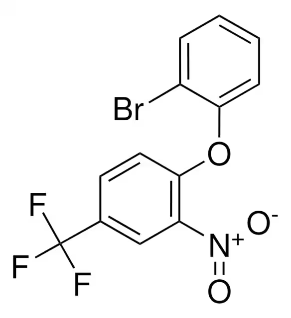 2-Bromo-2'-nitro-4'-(trifluoromethyl)diphenyl ether structure, CAS 2069-14-9