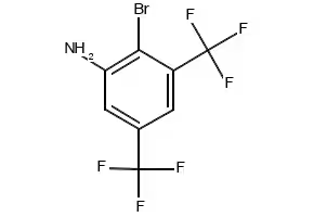 2-Bromo-3,5-bis(trifluoromethyl)aniline structure, CAS 174824-16-9