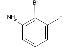 2-Bromo-3-fluoroaniline structure, CAS 111721-75-6