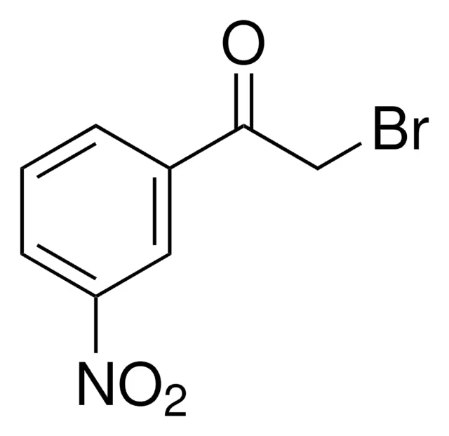 2-Bromo-3'-nitroacetophenone structure, CAS 2227-64-7