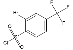2-Bromo-4-(trifluoromethyl)benzene sulphonyl chloride structure, CAS 54403-98-4