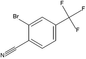 2-Bromo-4-(trifluoromethyl)benzonitrile structure, CAS 35764-15-9