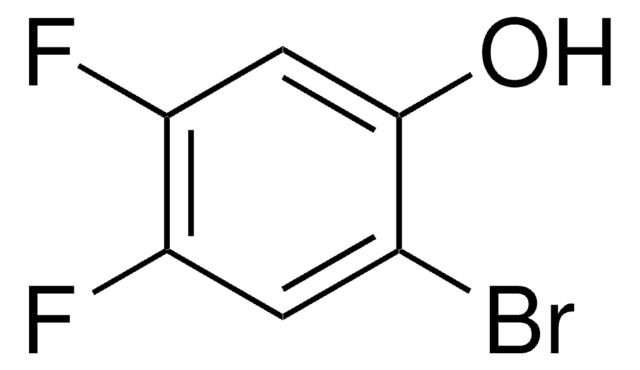 2-Bromo-4,5-difluorophenol structure, CAS 166281-37-4