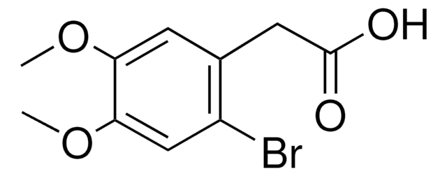 2-Bromo-4,5-dimethoxyphenylacetic acid structure, CAS 4697-62-5