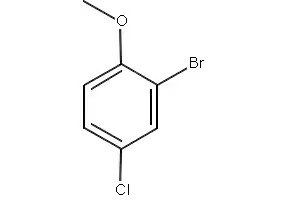 2-Bromo-4-chloroanisole structure, CAS 60633-25-2