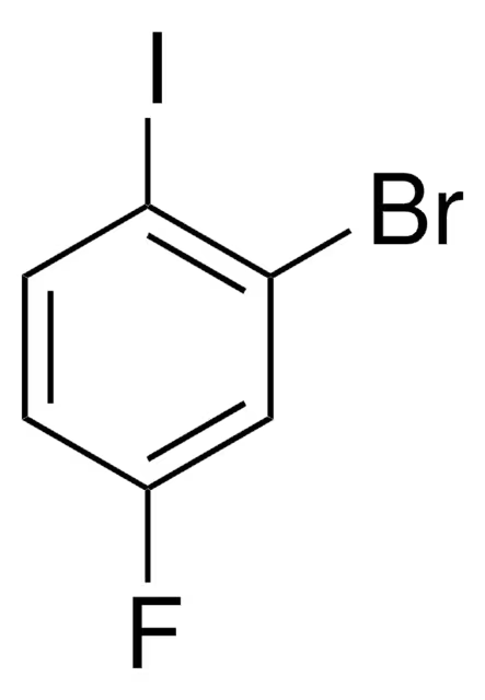 2-Bromo-4-fluoro-1-iodobenzene structure, CAS 202865-73-4