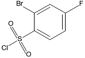 2-Bromo-4-fluorobenzenesulphonyl chloride structure, CAS 351003-45-7