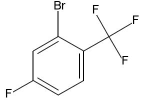 2-Bromo-4-fluorobenzotrifluoride structure, CAS 351003-21-9