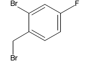 2-Bromo-4-fluorobenzyl bromide structure, CAS 61150-57-0