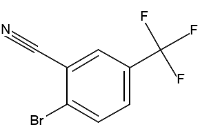 2-Bromo-5-(trifluoromethyl)benzonitrile structure, CAS 1483-55-2