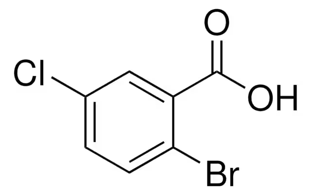 2-Bromo-5-chlorobenzoic acid structure, CAS 21739-93-5