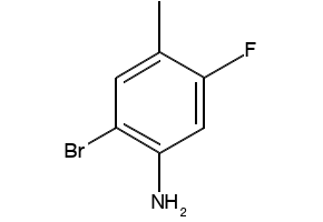 2-Bromo-5-fluoro-4-methylaniline structure, CAS 202865-78-9