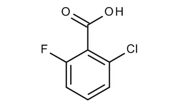 2-Bromo-6-fluorobenzoic acid structure, CAS 2252-37-1