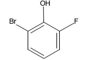 2-Bromo-6-fluorophenol structure, CAS 2040-89-3