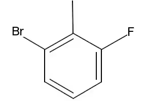 2-Bromo-6-fluorotoluene structure, CAS 1422-54-4