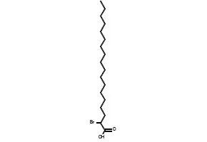 2-Bromo-octadecanoic acid structure, CAS 142-94-9