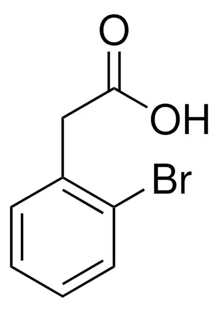 2-Bromophenylacetic acid structure, CAS 18698-97-0