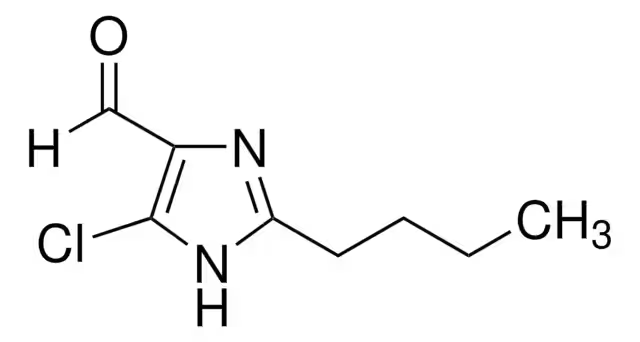 2-Butyl-4-chloro-5-formylimidazloe structure, CAS 83857-96-9