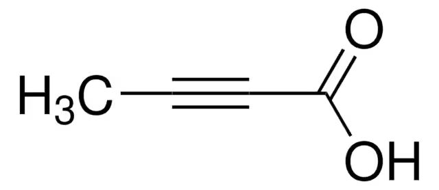 2-Butynoic acid structure, CAS 590-93-2