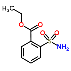 2-Carboethoxybenzene sulfonamide(Ethyl 2-sulfamoylbenzoate) structure, CAS 59777-72-9