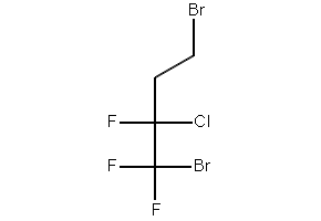 2-Chloro-1,4-dibromo-1,1,2-trifluorobutane structure, CAS 378-13-2