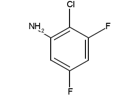 2-Chloro-3,5-difluoroaniline structure, CAS 36556-60-2