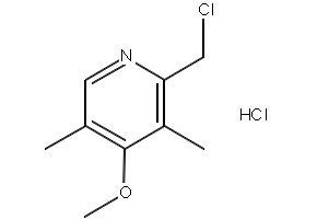 2-Chloro-3,5-dimethyl-4-methoxypyridine hydrochloride structure, CAS 110464-98-7