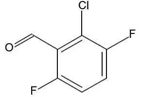 2-Chloro-3,6-difluorobenzaldehyde structure, CAS 261762-39-4