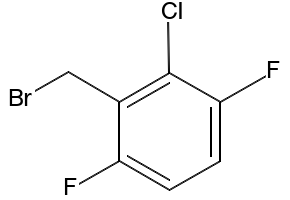 2-Chloro-3,6-difluorobenzyl bromide structure, CAS 90292-67-4