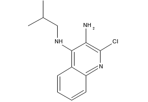 2-Chloro-3-amino-4-(2-methylpropylamino)quinoline structure, CAS 133860-76-1