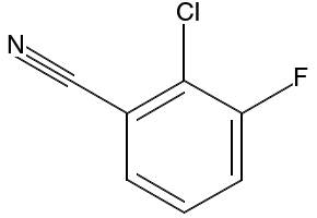 2-Chloro-3-fluorobenzonitrile structure, CAS 874781-08-5