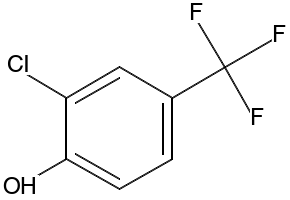 2-Chloro-4-(trifluoromethyl)phenol structure, CAS 35852-58-5