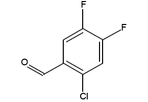 2-Chloro-4,5-difluorobenzaldehyde structure, CAS 165047-23-4