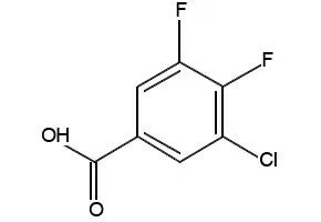 2-Chloro-4,5-difluorobenzoic acid structure, CAS 110877-64-0