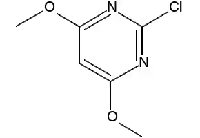 2-Chloro-4,6-dimethoxypyrimidine structure, CAS 13223-25-1