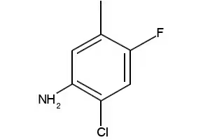 2-Chloro-4-fluoro-5-methylaniline structure, CAS 124185-35-9