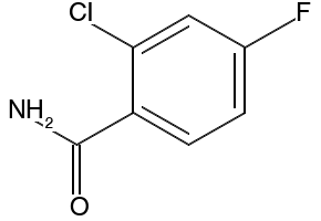 2-Chloro-4-fluorobenzamide structure, CAS 88578-90-9