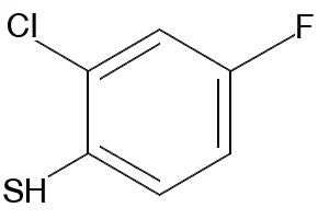 2-Chloro-4-fluorothiophenol structure, CAS 175277-99-3