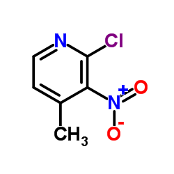 2-Chloro-4-methyl-3-nitropyridine structure, CAS 23056-39-5