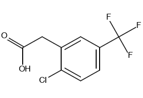 2-Chloro-5-(trifluoromethyl)phenylacetic acid structure, CAS 22893-39-6