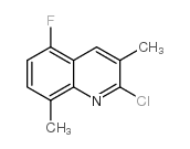 2-Chloro-5-fluoro-3,8-dimethylquinoline structure, CAS 175204-94-1