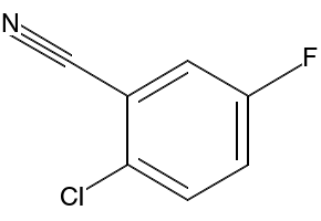2-Chloro-5-fluorobenzonitrile structure, CAS 57381-56-3