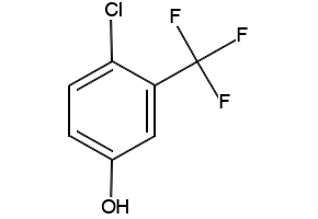 2-Chloro-5-hydroxybenzotrifluoride structure, CAS 6294-93-5