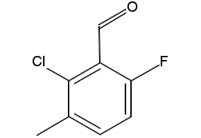2-Chloro-6-fluoro-3-methylbenzaldehyde structure, CAS 104451-99-2